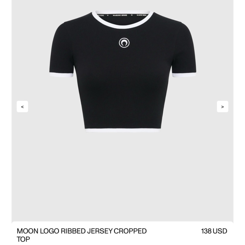 Marine Serre Cropped Top